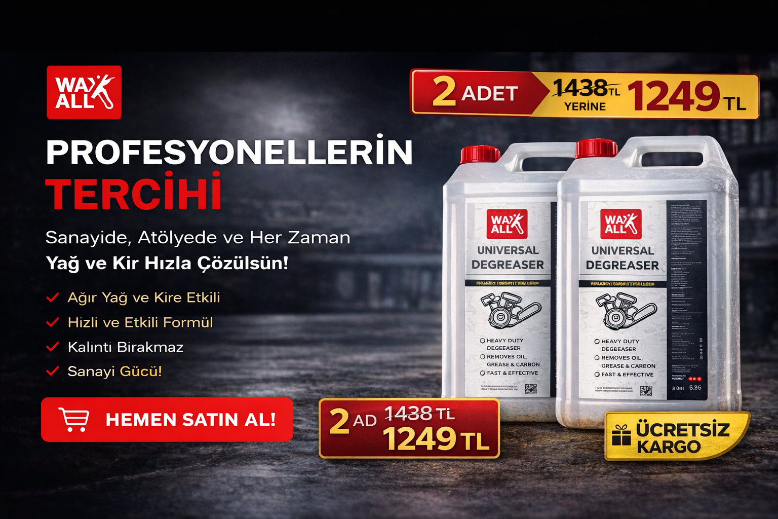 2x Universal Degreaser (İndirimli ürün)