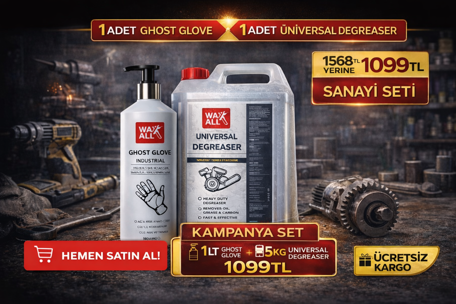 Ghost Glove + Universal Degreaser (İkili Set)